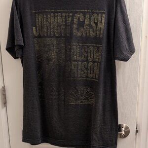 Sun Records Company Grey Johnny Cash Folsom Prison T-shirt In Size Medium